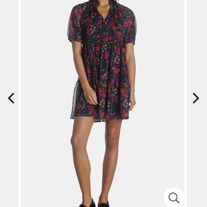 CeCe Baby Doll V neck Tiered Dress